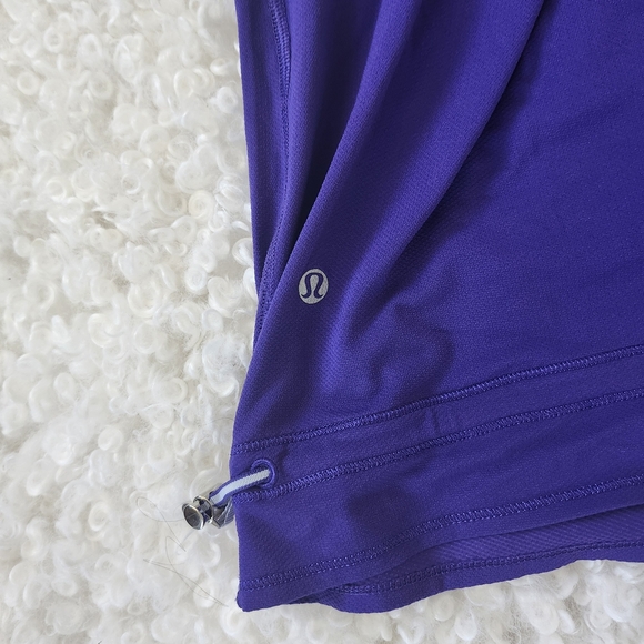 Lululemon Athletica Run Ta Ta TopperTank Cool Breeze Tank Top Purple Stripe Sz 4 - Picture 9 of 9